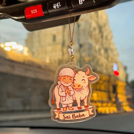 Sai Baba (with cow)